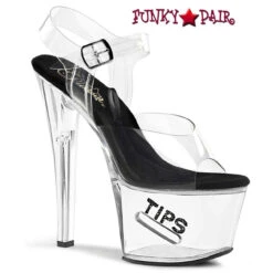 Stripper Shoes With Money Slot | TIP JAR-708-5 By Pleaser -Funky Lingerie Outlet tipjar 708 5 cbg 26399.1683613633