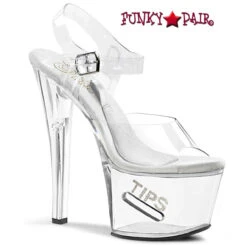 Stripper Shoes With Money Slot | TIP JAR-708-5 By Pleaser -Funky Lingerie Outlet tipjar 708 5 cwg 47870.1683613621