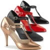 Pleaser | Vanity-415, 4 Inch T-strap Pump CLEARANCE
